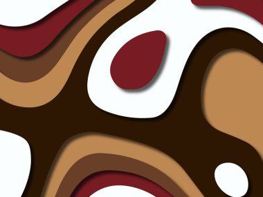 kağıt ile 3D arka plan şekilleri kesim. Soyut kağıt kitap kapağı için şablon arka plan bölmek. Kağıt arka plan kes. Soyut gerçekçi kağıt dekorasyon tasarımı için