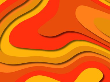 kağıt ile 3D arka plan şekilleri kesim. Soyut kağıt kitap kapağı için şablon arka plan bölmek. Kağıt arka plan kes. Soyut gerçekçi kağıt dekorasyon tasarımı için