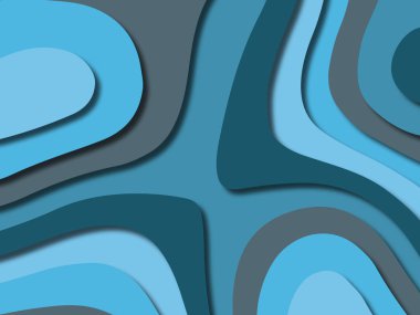 kağıt ile 3D arka plan şekilleri kesim. Soyut kağıt kitap kapağı için şablon arka plan bölmek. Kağıt arka plan kes. Soyut gerçekçi kağıt dekorasyon tasarımı için