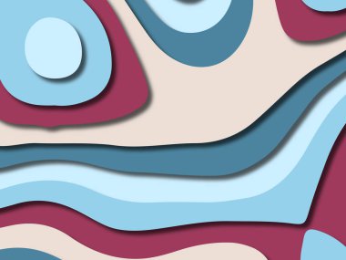 kağıt ile 3D arka plan şekilleri kesim. Soyut kağıt kitap kapağı için şablon arka plan bölmek. Kağıt arka plan kes. Soyut gerçekçi kağıt dekorasyon tasarımı için