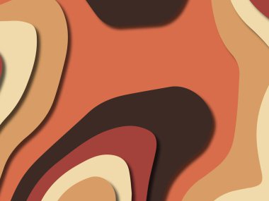 kağıt ile 3D arka plan şekilleri kesim. Soyut kağıt kitap kapağı için şablon arka plan bölmek. Kağıt arka plan kes. Soyut gerçekçi kağıt dekorasyon tasarımı için