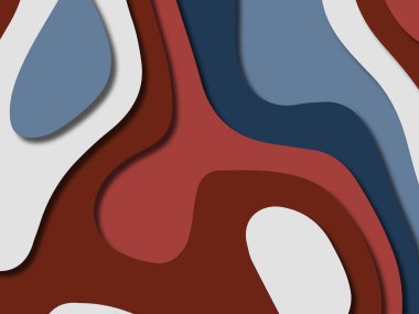 kağıt ile 3D arka plan şekilleri kesim. Soyut kağıt kitap kapağı için şablon arka plan bölmek. Kağıt arka plan kes. Soyut gerçekçi kağıt dekorasyon tasarımı için