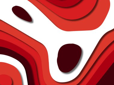 kağıt ile 3D arka plan şekilleri kesim. Soyut kağıt kitap kapağı için şablon arka plan bölmek. Kağıt arka plan kes. Soyut gerçekçi kağıt dekorasyon tasarımı için