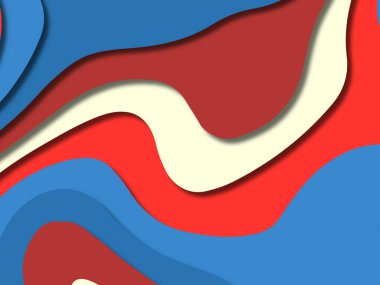 kağıt ile 3D arka plan şekilleri kesim. Soyut kağıt kitap kapağı için şablon arka plan bölmek. Kağıt arka plan kes. Soyut gerçekçi kağıt dekorasyon tasarımı için