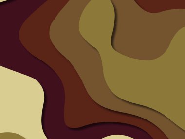 kağıt ile 3D arka plan şekilleri kesim. Soyut kağıt kitap kapağı için şablon arka plan bölmek. Kağıt arka plan kes. Soyut gerçekçi kağıt dekorasyon tasarımı için