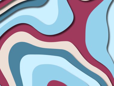 kağıt ile 3D arka plan şekilleri kesim. Soyut kağıt kitap kapağı için şablon arka plan bölmek. Kağıt arka plan kes. Soyut gerçekçi kağıt dekorasyon tasarımı için