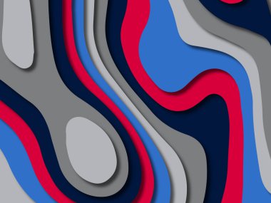 kağıt ile 3D arka plan şekilleri kesim. Soyut kağıt kitap kapağı için şablon arka plan bölmek. Kağıt arka plan kes. Soyut gerçekçi kağıt dekorasyon tasarımı için