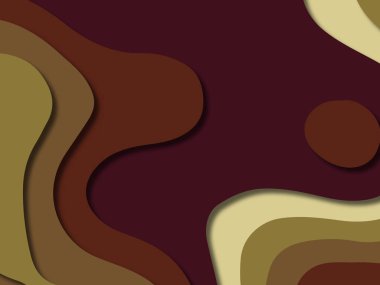 kağıt ile 3D arka plan şekilleri kesim. Soyut kağıt kitap kapağı için şablon arka plan bölmek. Kağıt arka plan kes. Soyut gerçekçi kağıt dekorasyon tasarımı için