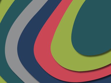 kağıt ile 3D arka plan şekilleri kesim. Soyut kağıt kitap kapağı için şablon arka plan bölmek. Kağıt arka plan kes. Soyut gerçekçi kağıt dekorasyon tasarımı için