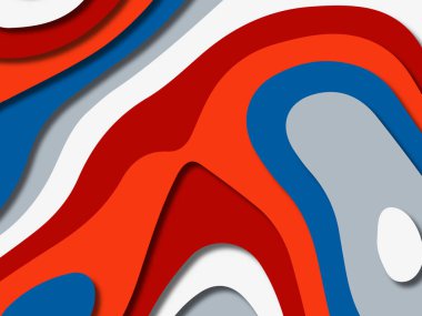 kağıt ile 3D arka plan şekilleri kesim. Soyut kağıt kitap kapağı için şablon arka plan bölmek. Kağıt arka plan kes. Soyut gerçekçi kağıt dekorasyon tasarımı için