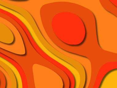 kağıt ile 3D arka plan şekilleri kesim. Soyut kağıt kitap kapağı için şablon arka plan bölmek. Kağıt arka plan kes. Soyut gerçekçi kağıt dekorasyon tasarımı için