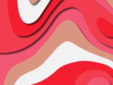 kağıt ile 3D arka plan şekilleri kesim. Soyut kağıt kitap kapağı için şablon arka plan bölmek. Kağıt arka plan kes. Soyut gerçekçi kağıt dekorasyon tasarımı için