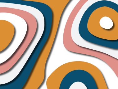 kağıt ile 3D arka plan şekilleri kesim. Soyut kağıt kitap kapağı için şablon arka plan bölmek. Kağıt arka plan kes. Soyut gerçekçi kağıt dekorasyon tasarımı için