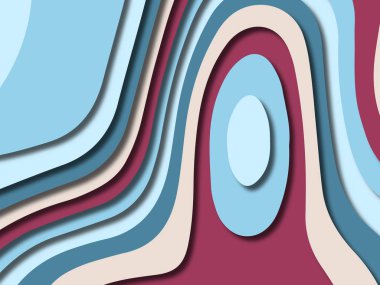 kağıt ile 3D arka plan şekilleri kesim. Soyut kağıt kitap kapağı için şablon arka plan bölmek. Kağıt arka plan kes. Soyut gerçekçi kağıt dekorasyon tasarımı için