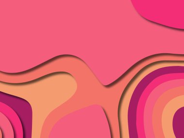 kağıt ile 3D arka plan şekilleri kesim. Soyut kağıt kitap kapağı için şablon arka plan bölmek. Kağıt arka plan kes. Soyut gerçekçi kağıt dekorasyon tasarımı için