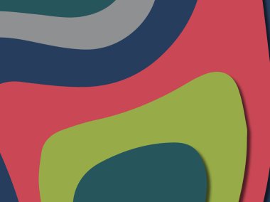 kağıt ile 3D arka plan şekilleri kesim. Soyut kağıt kitap kapağı için şablon arka plan bölmek. Kağıt arka plan kes. Soyut gerçekçi kağıt dekorasyon tasarımı için