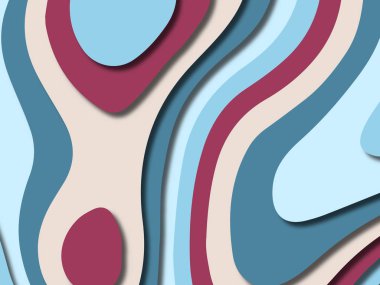 kağıt ile 3D arka plan şekilleri kesim. Soyut kağıt kitap kapağı için şablon arka plan bölmek. Kağıt arka plan kes. Soyut gerçekçi kağıt dekorasyon tasarımı için