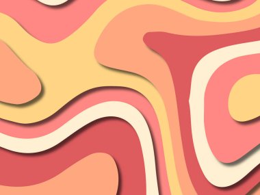 kağıt ile 3D arka plan şekilleri kesim. Soyut kağıt kitap kapağı için şablon arka plan bölmek. Kağıt arka plan kes. Soyut gerçekçi kağıt dekorasyon tasarımı için