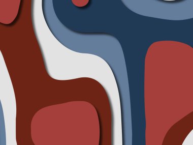 kağıt ile 3D arka plan şekilleri kesim. Soyut kağıt kitap kapağı için şablon arka plan bölmek. Kağıt arka plan kes. Soyut gerçekçi kağıt dekorasyon tasarımı için