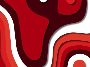 kağıt ile 3D arka plan şekilleri kesim. Soyut kağıt kitap kapağı için şablon arka plan bölmek. Kağıt arka plan kes. Soyut gerçekçi kağıt dekorasyon tasarımı için