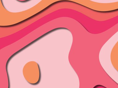 kağıt ile 3D arka plan şekilleri kesim. Soyut kağıt kitap kapağı için şablon arka plan bölmek. Kağıt arka plan kes. Soyut gerçekçi kağıt dekorasyon tasarımı için