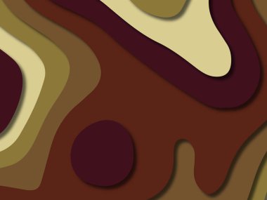 kağıt ile 3D arka plan şekilleri kesim. Soyut kağıt kitap kapağı için şablon arka plan bölmek. Kağıt arka plan kes. Soyut gerçekçi kağıt dekorasyon tasarımı için