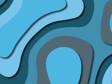 kağıt ile 3D arka plan şekilleri kesim. Soyut kağıt kitap kapağı için şablon arka plan bölmek. Kağıt arka plan kes. Soyut gerçekçi kağıt dekorasyon tasarımı için