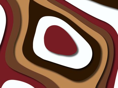 kağıt ile 3D arka plan şekilleri kesim. Soyut kağıt kitap kapağı için şablon arka plan bölmek. Kağıt arka plan kes. Soyut gerçekçi kağıt dekorasyon tasarımı için