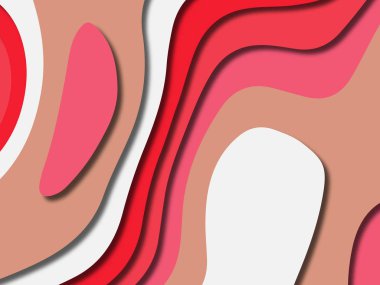 kağıt ile 3D arka plan şekilleri kesim. Soyut kağıt kitap kapağı için şablon arka plan bölmek. Kağıt arka plan kes. Soyut gerçekçi kağıt dekorasyon tasarımı için