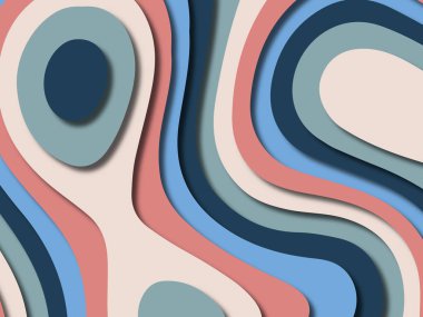 kağıt ile 3D arka plan şekilleri kesim. Soyut kağıt kitap kapağı için şablon arka plan bölmek. Kağıt arka plan kes. Soyut gerçekçi kağıt dekorasyon tasarımı için