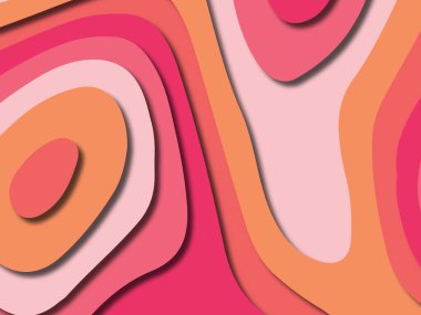 kağıt ile 3D arka plan şekilleri kesim. Soyut kağıt kitap kapağı için şablon arka plan bölmek. Kağıt arka plan kes. Soyut gerçekçi kağıt dekorasyon tasarımı için