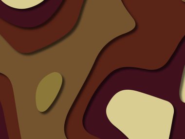 kağıt ile 3D arka plan şekilleri kesim. Soyut kağıt kitap kapağı için şablon arka plan bölmek. Kağıt arka plan kes. Soyut gerçekçi kağıt dekorasyon tasarımı için