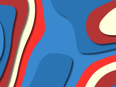 kağıt ile 3D arka plan şekilleri kesim. Soyut kağıt kitap kapağı için şablon arka plan bölmek. Kağıt arka plan kes. Soyut gerçekçi kağıt dekorasyon tasarımı için