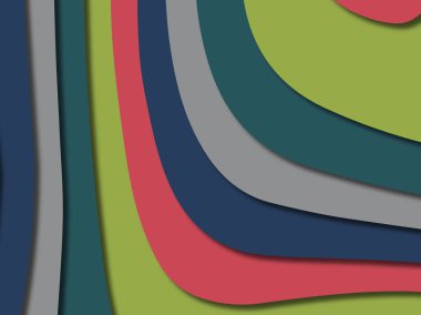 kağıt ile 3D arka plan şekilleri kesim. Soyut kağıt kitap kapağı için şablon arka plan bölmek. Kağıt arka plan kes. Soyut gerçekçi kağıt dekorasyon tasarımı için