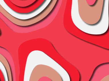 kağıt ile 3D arka plan şekilleri kesim. Soyut kağıt kitap kapağı için şablon arka plan bölmek. Kağıt arka plan kes. Soyut gerçekçi kağıt dekorasyon tasarımı için