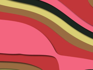 kağıt ile 3D arka plan şekilleri kesim. Soyut kağıt kitap kapağı için şablon arka plan bölmek. Kağıt arka plan kes. Soyut gerçekçi kağıt dekorasyon tasarımı için