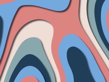 kağıt ile 3D arka plan şekilleri kesim. Soyut kağıt kitap kapağı için şablon arka plan bölmek. Kağıt arka plan kes. Soyut gerçekçi kağıt dekorasyon tasarımı için