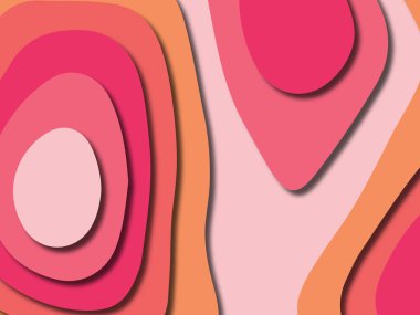 kağıt ile 3D arka plan şekilleri kesim. Soyut kağıt kitap kapağı için şablon arka plan bölmek. Kağıt arka plan kes. Soyut gerçekçi kağıt dekorasyon tasarımı için