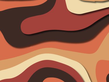 kağıt ile 3D arka plan şekilleri kesim. Soyut kağıt kitap kapağı için şablon arka plan bölmek. Kağıt arka plan kes. Soyut gerçekçi kağıt dekorasyon tasarımı için