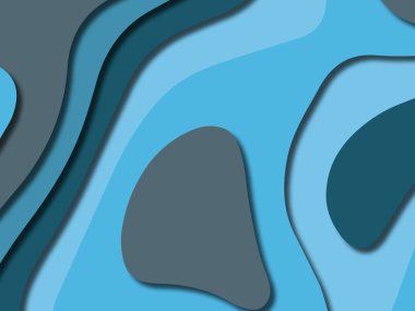 kağıt ile 3D arka plan şekilleri kesim. Soyut kağıt kitap kapağı için şablon arka plan bölmek. Kağıt arka plan kes. Soyut gerçekçi kağıt dekorasyon tasarımı için