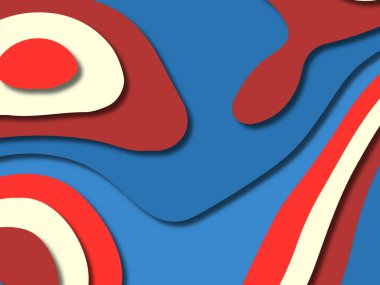 kağıt ile 3D arka plan şekilleri kesim. Soyut kağıt kitap kapağı için şablon arka plan bölmek. Kağıt arka plan kes. Soyut gerçekçi kağıt dekorasyon tasarımı için