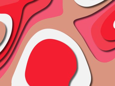 kağıt ile 3D arka plan şekilleri kesim. Soyut kağıt kitap kapağı için şablon arka plan bölmek. Kağıt arka plan kes. Soyut gerçekçi kağıt dekorasyon tasarımı için