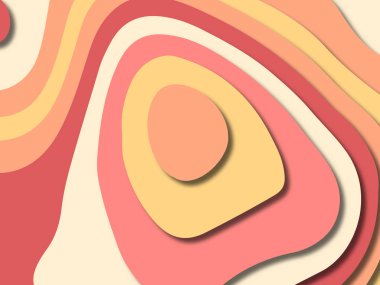 kağıt ile 3D arka plan şekilleri kesim. Soyut kağıt kitap kapağı için şablon arka plan bölmek. Kağıt arka plan kes. Soyut gerçekçi kağıt dekorasyon tasarımı için