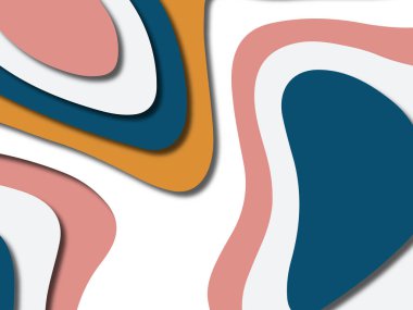 kağıt ile 3D arka plan şekilleri kesim. Soyut kağıt kitap kapağı için şablon arka plan bölmek. Kağıt arka plan kes. Soyut gerçekçi kağıt dekorasyon tasarımı için