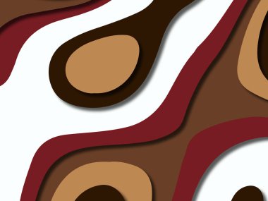 kağıt ile 3D arka plan şekilleri kesim. Soyut kağıt kitap kapağı için şablon arka plan bölmek. Kağıt arka plan kes. Soyut gerçekçi kağıt dekorasyon tasarımı için