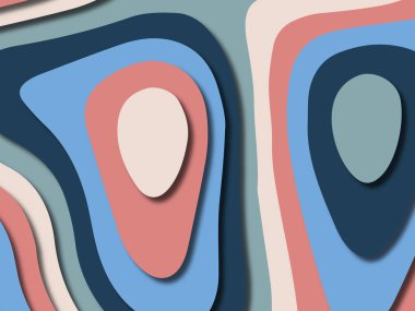 kağıt ile 3D arka plan şekilleri kesim. Soyut kağıt kitap kapağı için şablon arka plan bölmek. Kağıt arka plan kes. Soyut gerçekçi kağıt dekorasyon tasarımı için