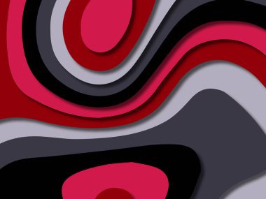 kağıt ile 3D arka plan şekilleri kesim. Soyut kağıt kitap kapağı için şablon arka plan bölmek. Kağıt arka plan kes. Soyut gerçekçi kağıt dekorasyon tasarımı için