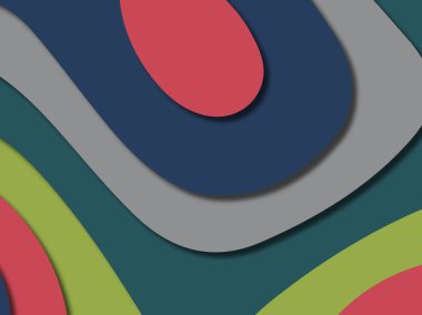 kağıt ile 3D arka plan şekilleri kesim. Soyut kağıt kitap kapağı için şablon arka plan bölmek. Kağıt arka plan kes. Soyut gerçekçi kağıt dekorasyon tasarımı için