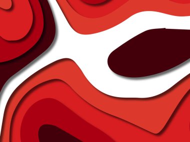 kağıt ile 3D arka plan şekilleri kesim. Soyut kağıt kitap kapağı için şablon arka plan bölmek. Kağıt arka plan kes. Soyut gerçekçi kağıt dekorasyon tasarımı için