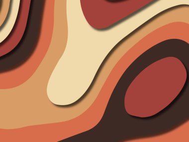 kağıt ile 3D arka plan şekilleri kesim. Soyut kağıt kitap kapağı için şablon arka plan bölmek. Kağıt arka plan kes. Soyut gerçekçi kağıt dekorasyon tasarımı için